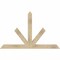 Ekena Millwork Saratoga Rough Sawn Timber Gable Bracket, Douglas Fir, 60"W x 38"H x 4"D x 4"F, 15/12 Pitch GBW060X38X0404SAR00RDF - alternate 1